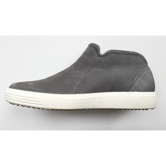 ECCO Soft 7 Side Zip Women’s EU 36 US5-5.5 Gray Nubuck Leather 430243 Moonless - Picture 2 of 8
